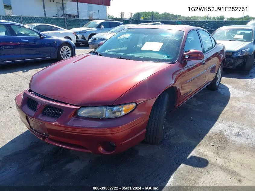 1G2WK52J91F252761 2001 Pontiac Grand Prix Se