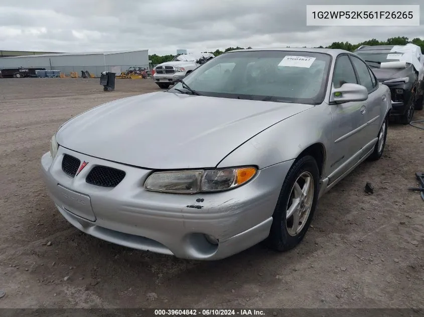 2001 Pontiac Grand Prix Gt VIN: 1G2WP52K561F26265 Lot: 39604842