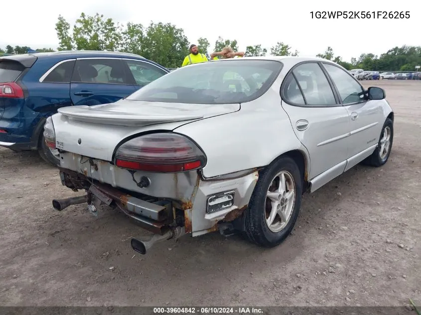 1G2WP52K561F26265 2001 Pontiac Grand Prix Gt