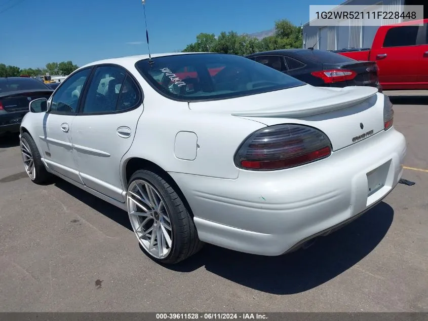 2001 Pontiac Grand Prix Gtp VIN: 1G2WR52111F228448 Lot: 39611528