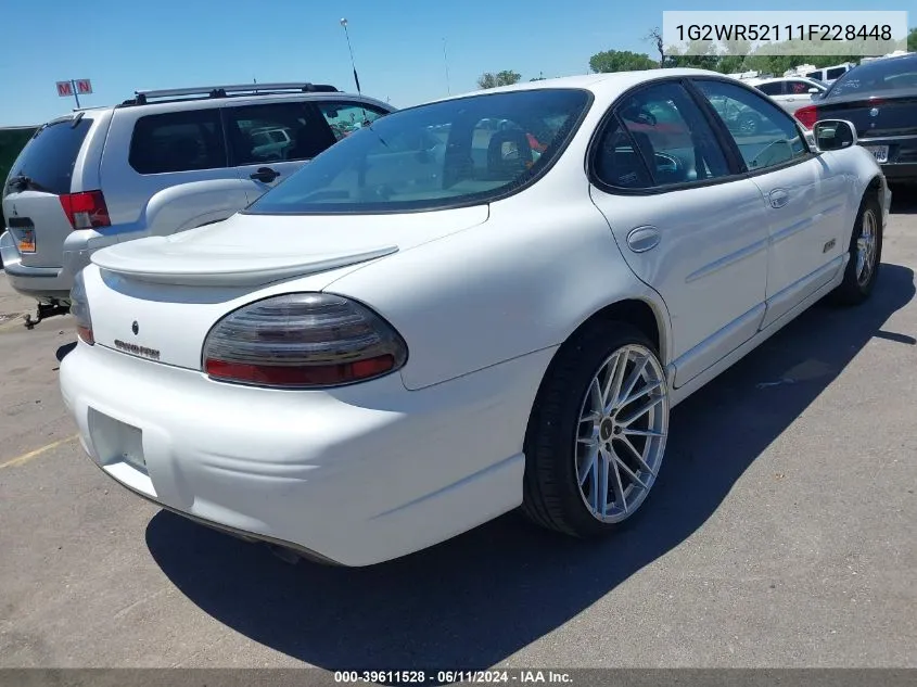 2001 Pontiac Grand Prix Gtp VIN: 1G2WR52111F228448 Lot: 39611528