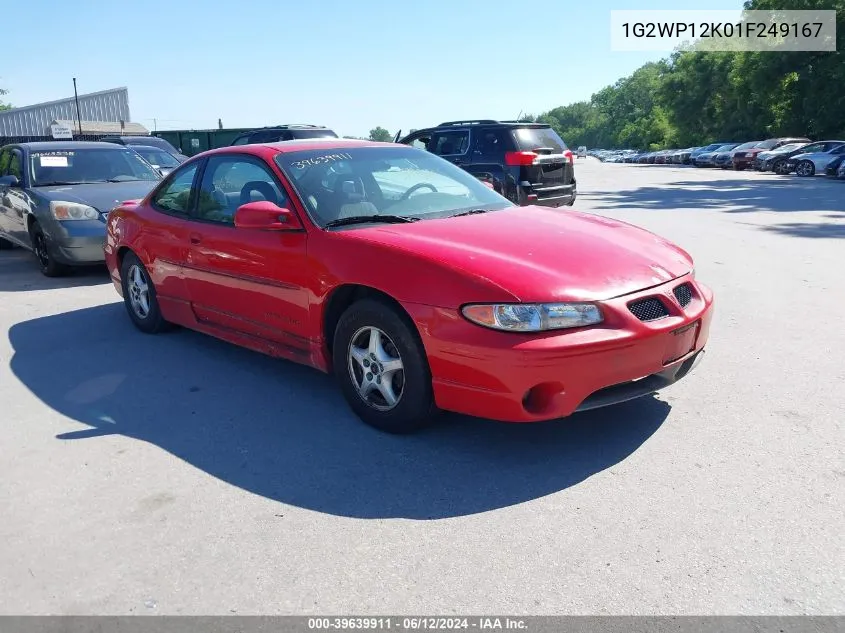 1G2WP12K01F249167 2001 Pontiac Grand Prix Gt