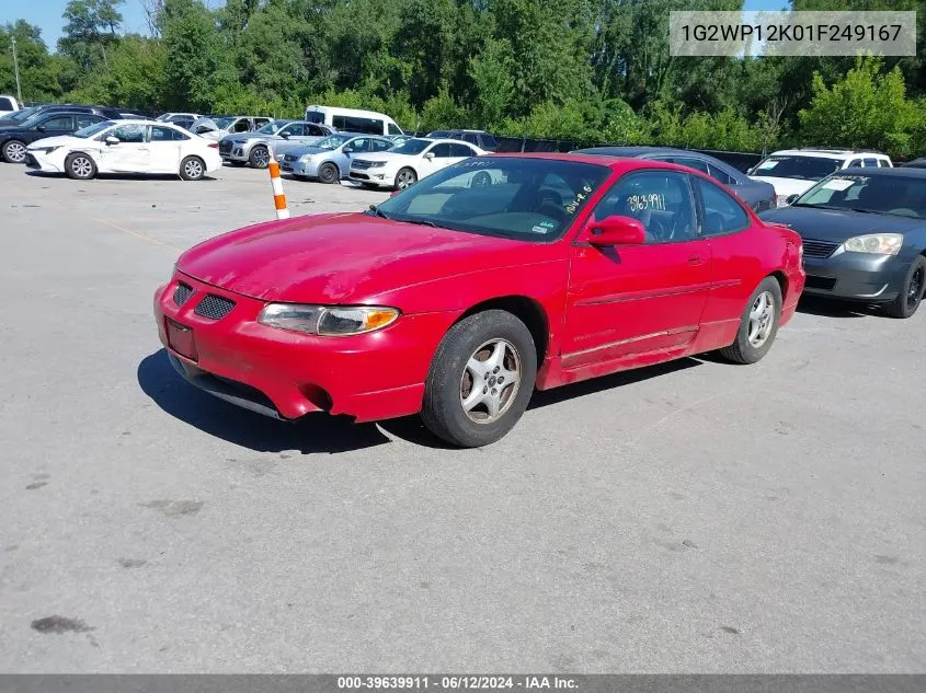 1G2WP12K01F249167 2001 Pontiac Grand Prix Gt