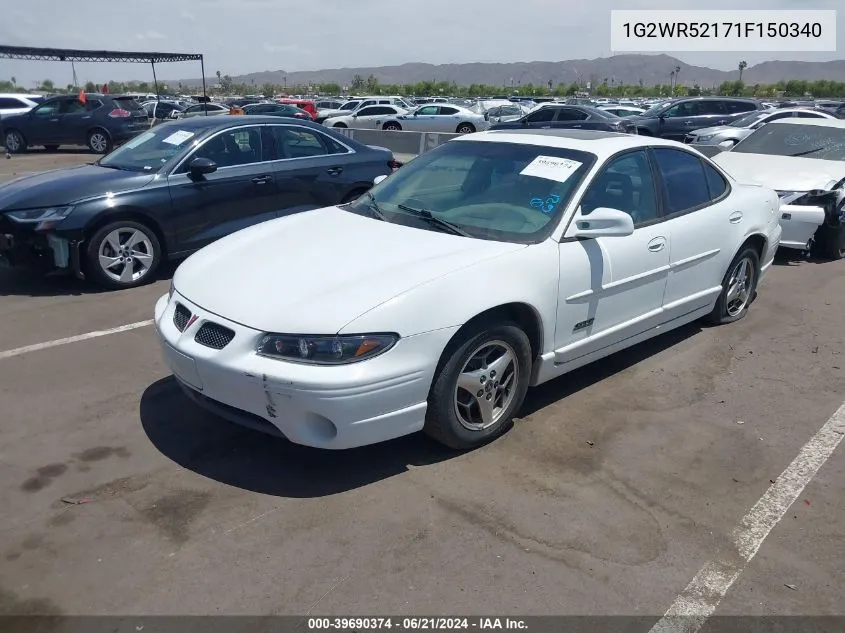 2001 Pontiac Grand Prix Gtp VIN: 1G2WR52171F150340 Lot: 39690374