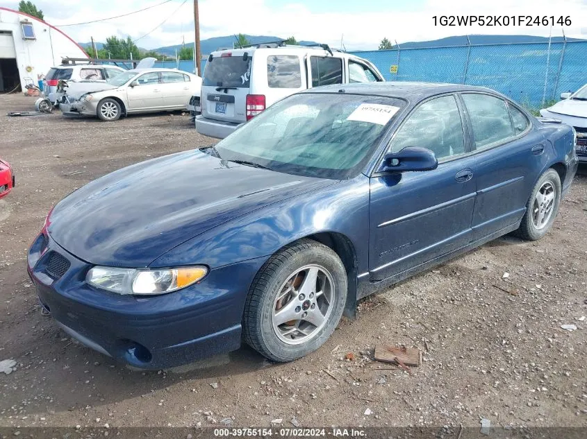 1G2WP52K01F246146 2001 Pontiac Grand Prix Gt