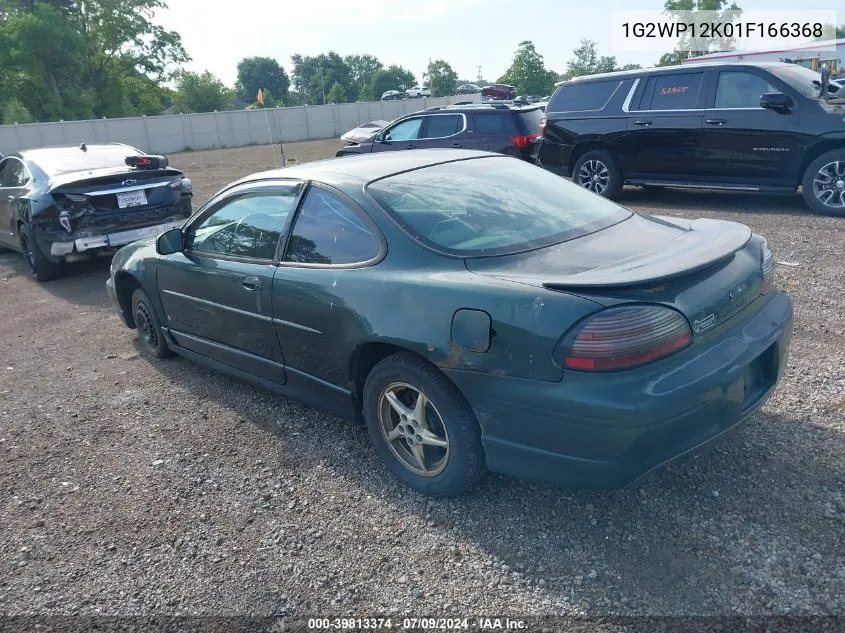 2001 Pontiac Grand Prix Gt VIN: 1G2WP12K01F166368 Lot: 39813374