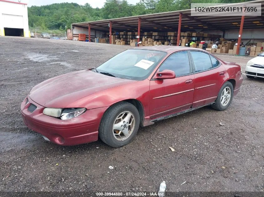 2001 Pontiac Grand Prix Gt VIN: 1G2WP52K41F117696 Lot: 39944880