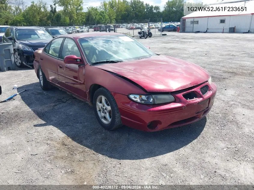 1G2WK52J61F233651 2001 Pontiac Grand Prix Se