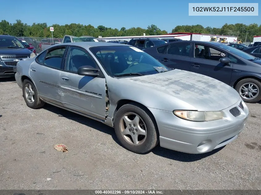 2001 Pontiac Grand Prix Se VIN: 1G2WK52J11F245500 Lot: 40302296