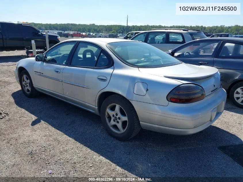 2001 Pontiac Grand Prix Se VIN: 1G2WK52J11F245500 Lot: 40302296