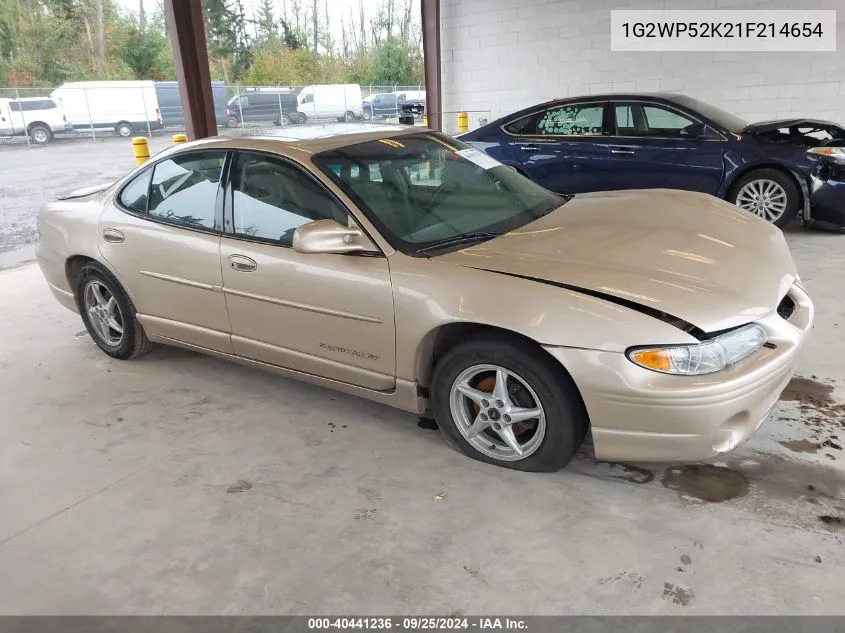 2001 Pontiac Grand Prix Gt VIN: 1G2WP52K21F214654 Lot: 40441236