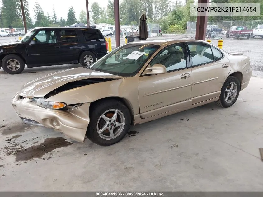 2001 Pontiac Grand Prix Gt VIN: 1G2WP52K21F214654 Lot: 40441236