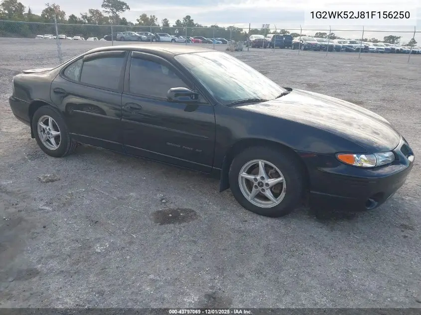 1G2WK52J81F156250 2001 Pontiac Grand Prix Se