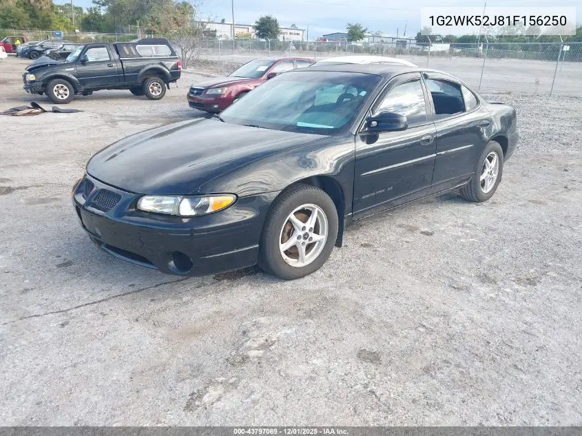 1G2WK52J81F156250 2001 Pontiac Grand Prix Se