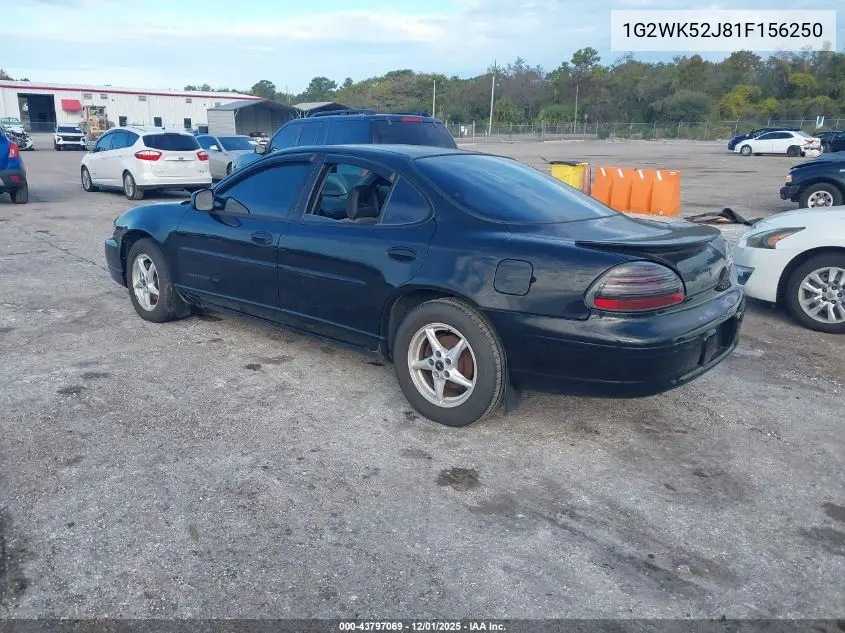 1G2WK52J81F156250 2001 Pontiac Grand Prix Se