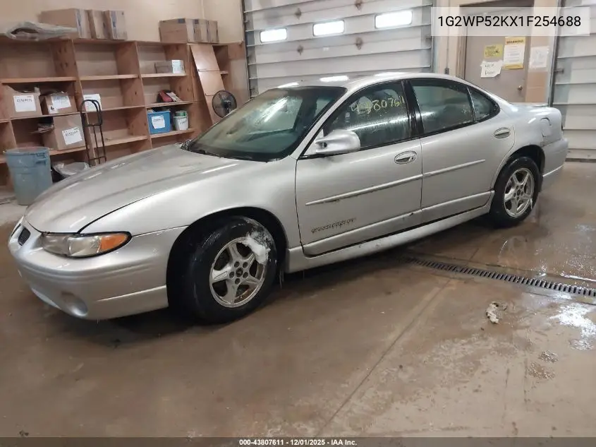 1G2WP52KX1F254688 2001 Pontiac Grand Prix Gt