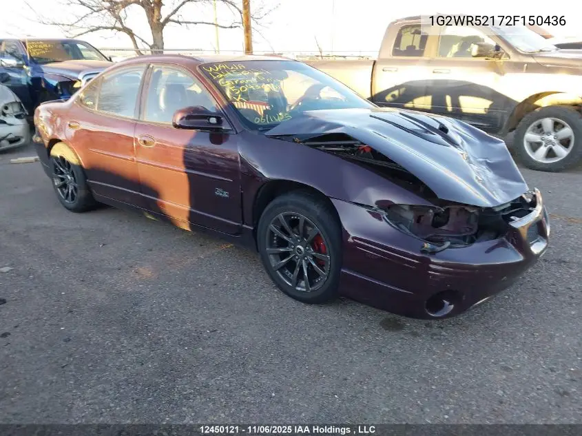 1G2WR52172F150436 2002 Pontiac Grand Prix Gtp