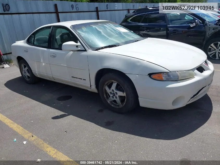 1G2WK52J92F103946 2002 Pontiac Grand Prix Se