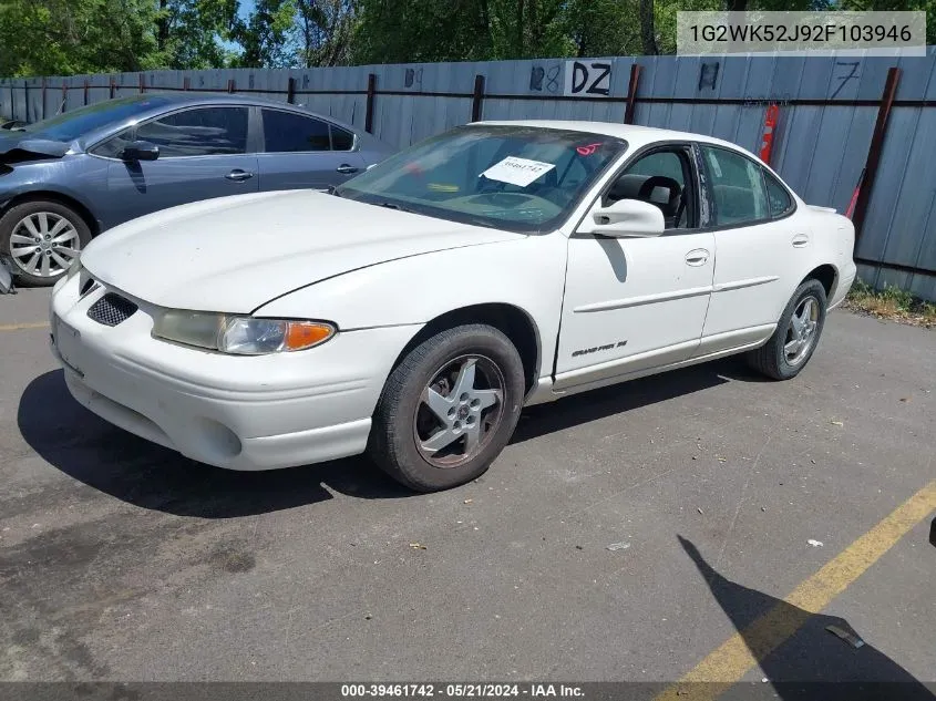 2002 Pontiac Grand Prix Se VIN: 1G2WK52J92F103946 Lot: 39461742