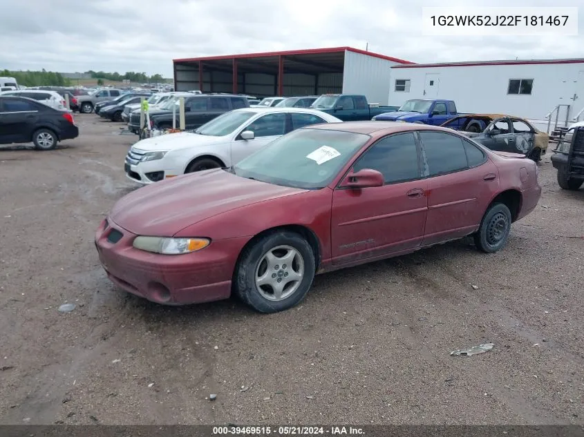 1G2WK52J22F181467 2002 Pontiac Grand Prix Se