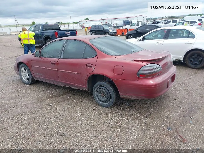 1G2WK52J22F181467 2002 Pontiac Grand Prix Se