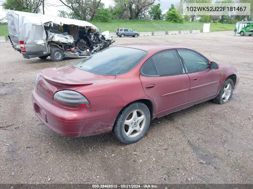 1G2WK52J22F181467 2002 Pontiac Grand Prix Se