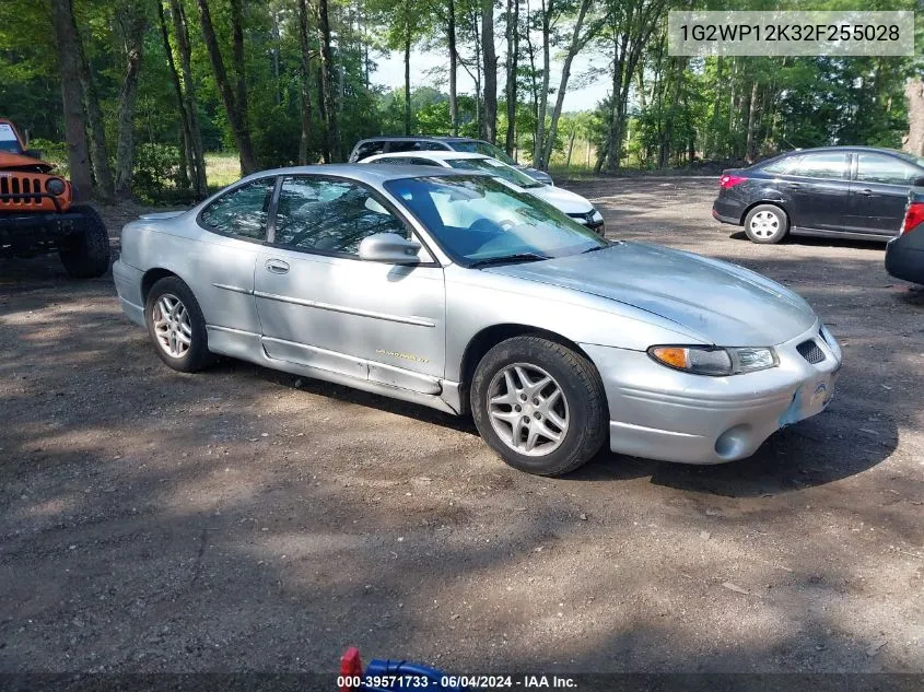 2002 Pontiac Grand Prix Gt VIN: 1G2WP12K32F255028 Lot: 39571733