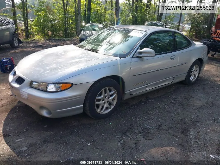 2002 Pontiac Grand Prix Gt VIN: 1G2WP12K32F255028 Lot: 39571733