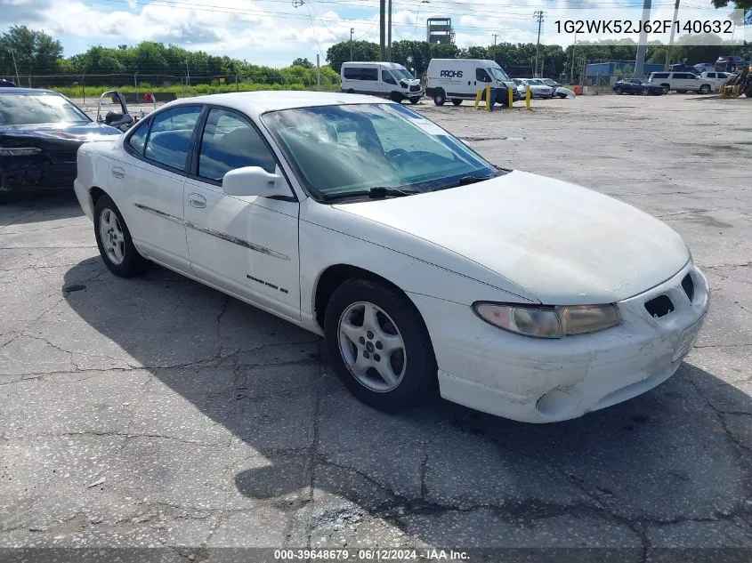 2002 Pontiac Grand Prix Se VIN: 1G2WK52J62F140632 Lot: 39648679