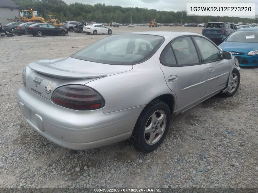 1G2WK52J12F273220 2002 Pontiac Grand Prix Se