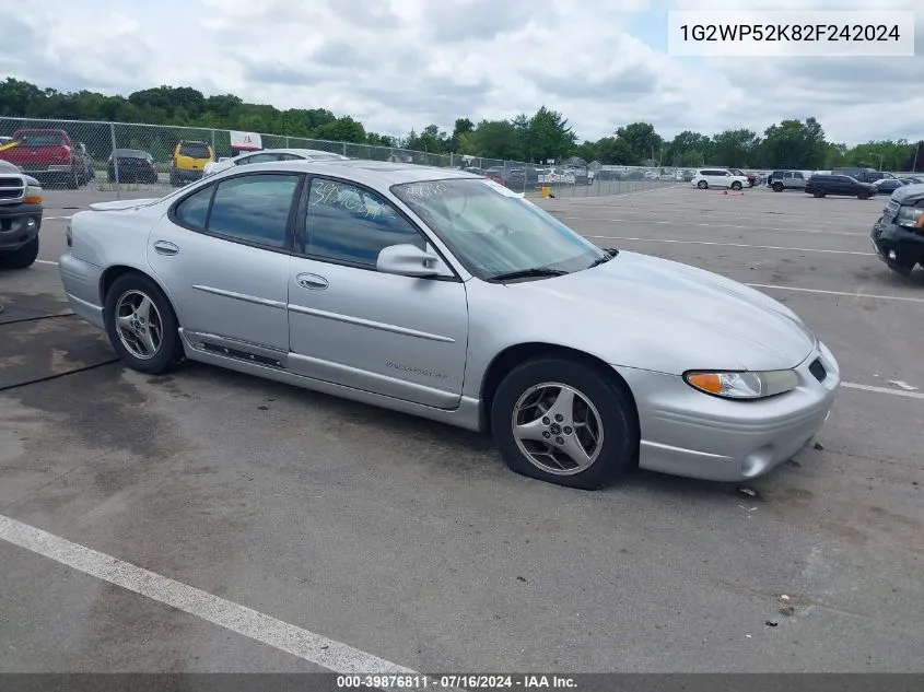 2002 Pontiac Grand Prix Gt VIN: 1G2WP52K82F242024 Lot: 39876811