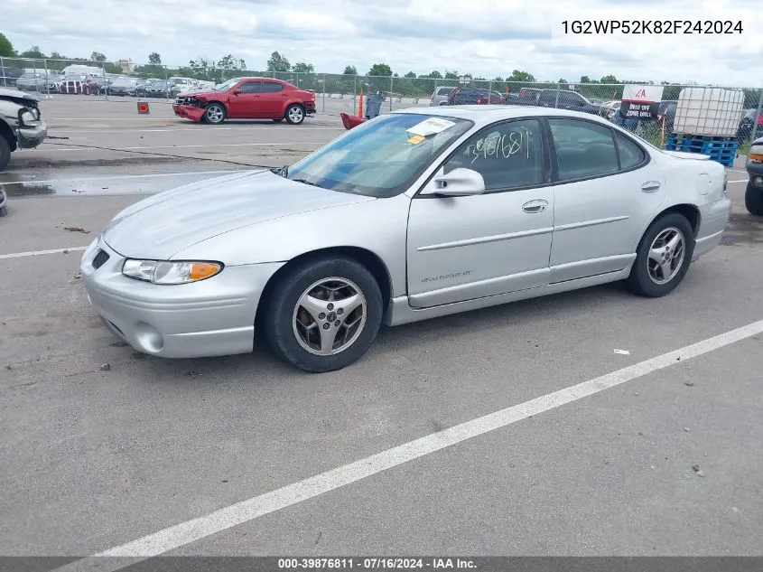 1G2WP52K82F242024 2002 Pontiac Grand Prix Gt