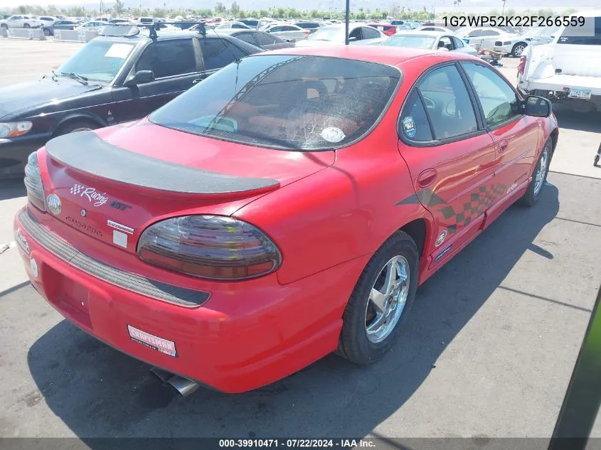 2002 Pontiac Grand Prix Gt VIN: 1G2WP52K22F266559 Lot: 39910471