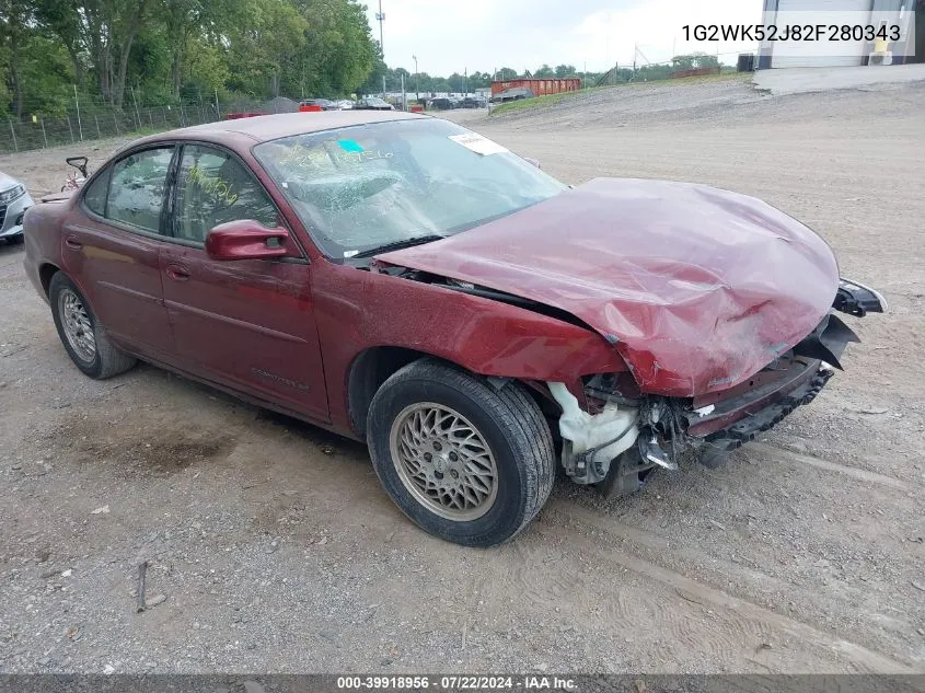 1G2WK52J82F280343 2002 Pontiac Grand Prix Se