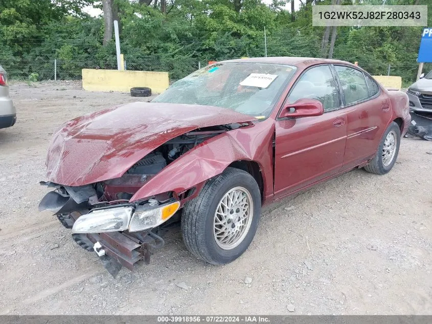 1G2WK52J82F280343 2002 Pontiac Grand Prix Se