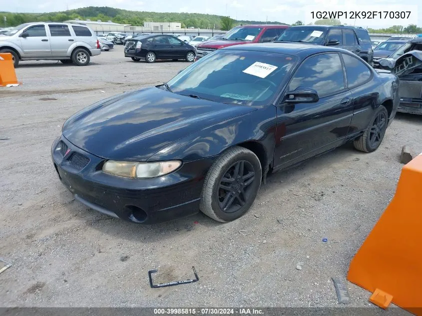 1G2WP12K92F170307 2002 Pontiac Grand Prix Gt