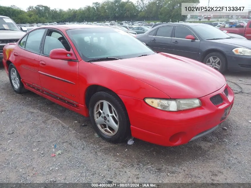 2002 Pontiac Grand Prix Gt VIN: 1G2WP52K22F133347 Lot: 40038371