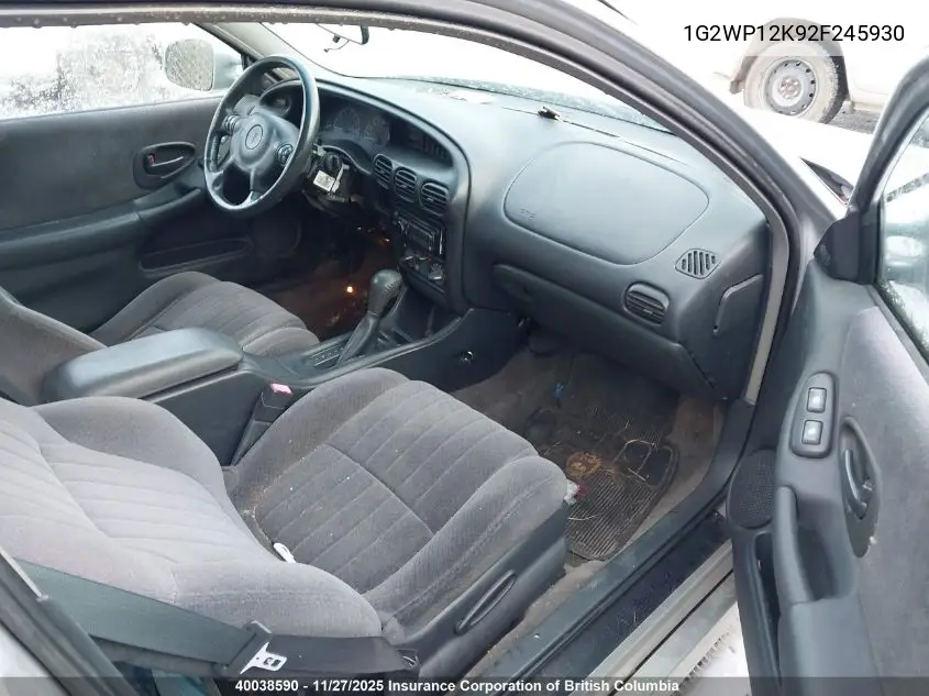 1G2WP12K92F245930 2002 Pontiac Grand Prix Gt