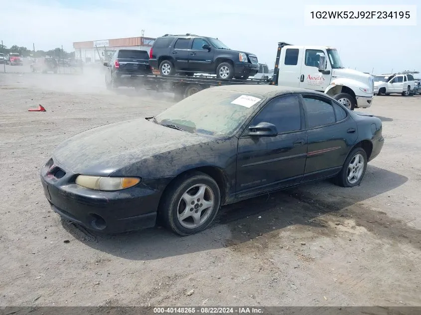 1G2WK52J92F234195 2002 Pontiac Grand Prix Se