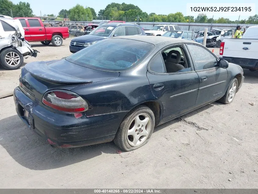 1G2WK52J92F234195 2002 Pontiac Grand Prix Se