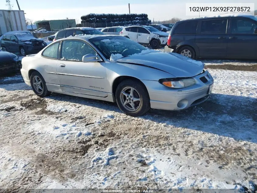 1G2WP12K92F278572 2002 Pontiac Grand Prix Gt