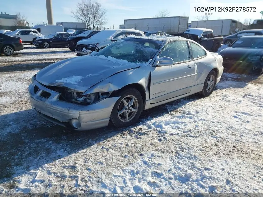 1G2WP12K92F278572 2002 Pontiac Grand Prix Gt