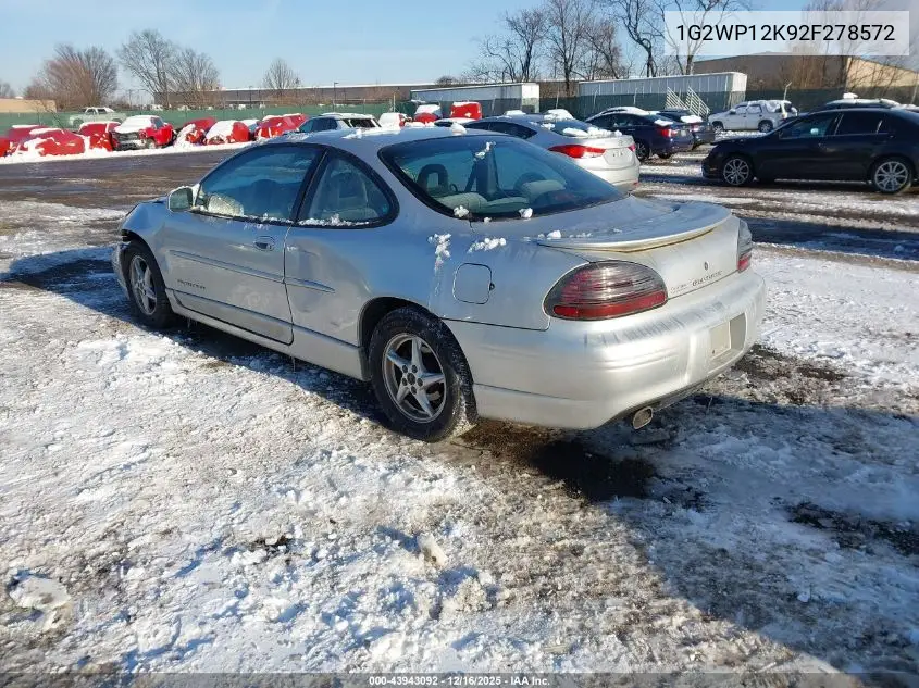 1G2WP12K92F278572 2002 Pontiac Grand Prix Gt