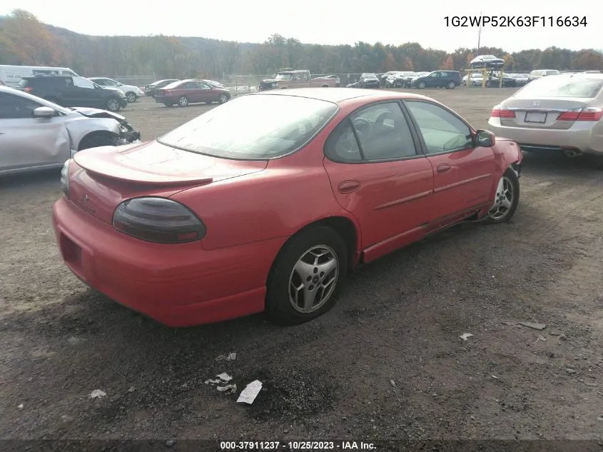 1G2WP52K63F116634 2003 Pontiac Grand Prix Gt