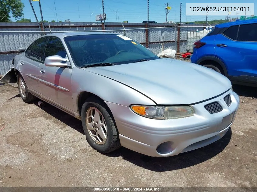 2003 Pontiac Grand Prix Se VIN: 1G2WK52J43F164011 Lot: 39583510