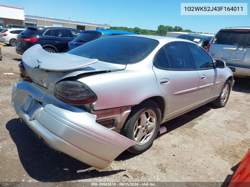 1G2WK52J43F164011 2003 Pontiac Grand Prix Se