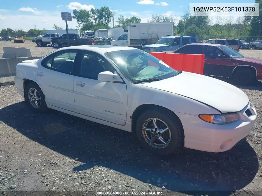 2003 Pontiac Grand Prix Gt VIN: 1G2WP52K53F101378 Lot: 39584905