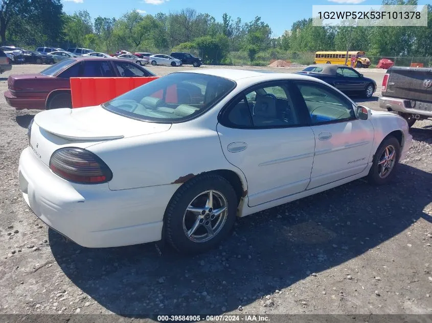 1G2WP52K53F101378 2003 Pontiac Grand Prix Gt