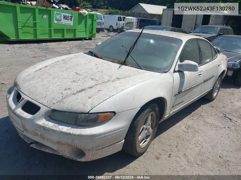 2003 Pontiac Grand Prix Se VIN: 1G2WK52J43F130280 Lot: 39592337