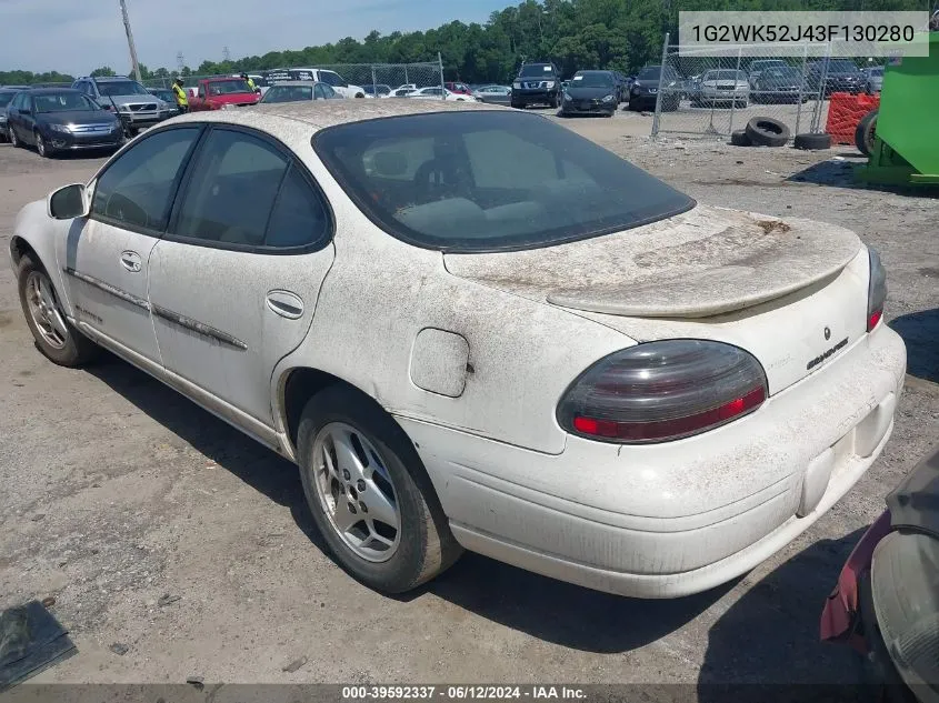 2003 Pontiac Grand Prix Se VIN: 1G2WK52J43F130280 Lot: 39592337